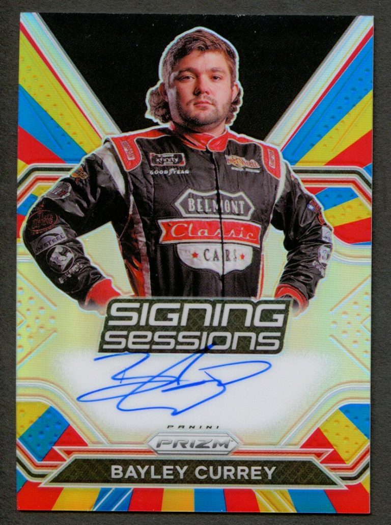 Bayley Currey #S-BC signed autograph auto 2021 Panini Prizm NASCAR Card 02/24 ~