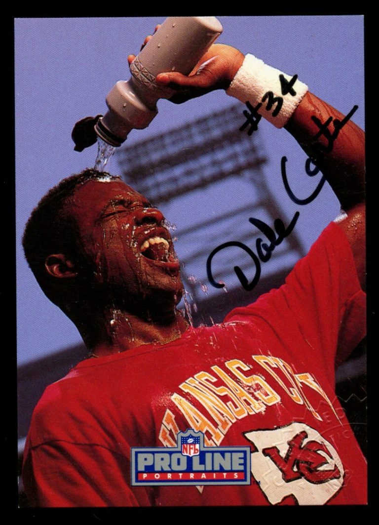 Dale Carter signed auto 1992 Pro Line Portraits Embossed Certified Authentic ~