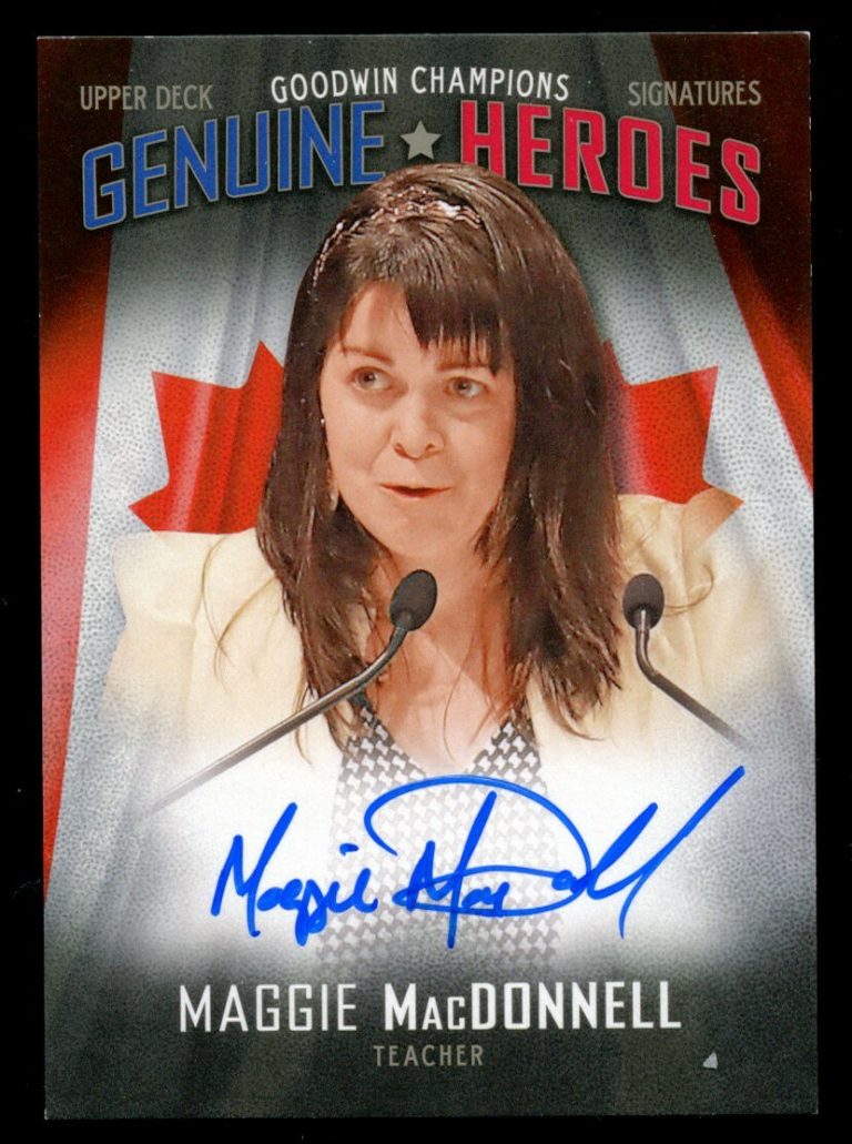 Maggie MacDonnell #GH-MM signed autograph auto 2018 UD Goodwin Champions Card ~