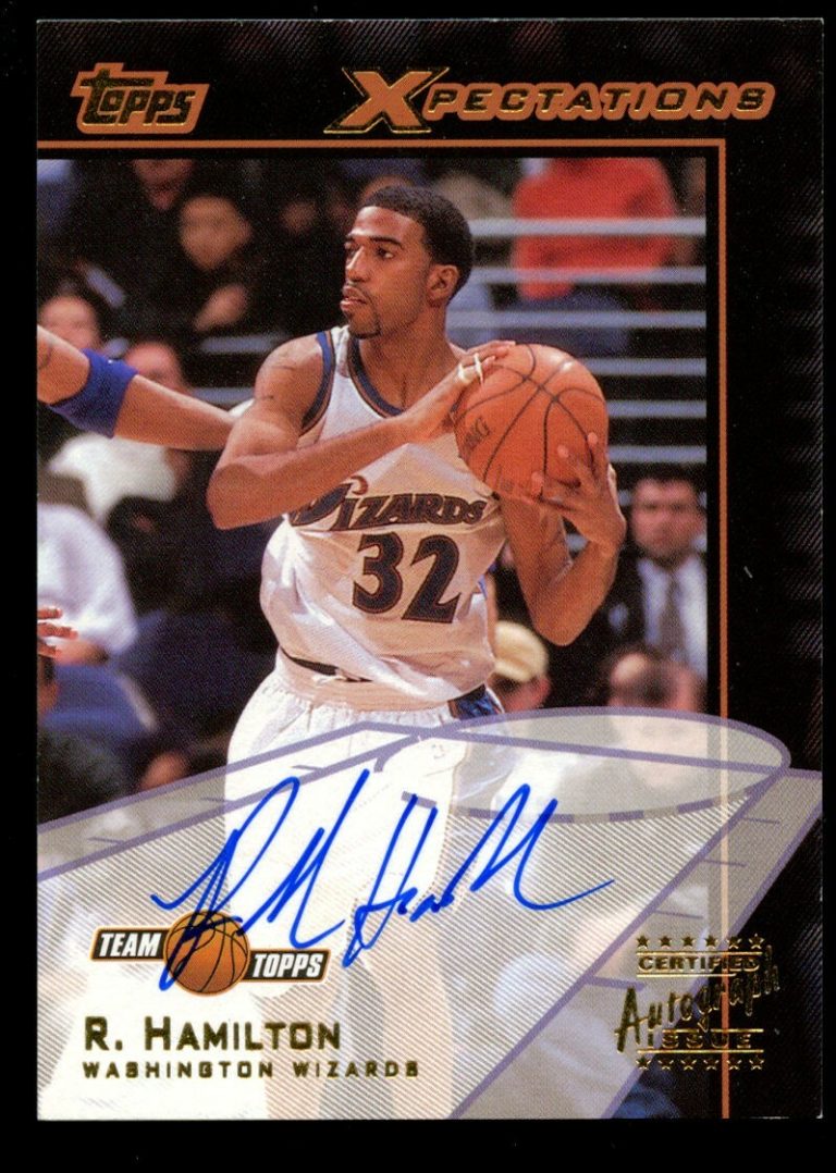 Richard Hamilton #TXA-RH signed autograph 2001 Topps Xpectations Basketball Card
