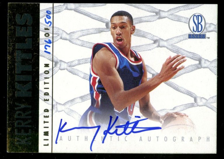 Kerry Kittles signed autograph 1997 Score Board Limited Edition Basketball Card~