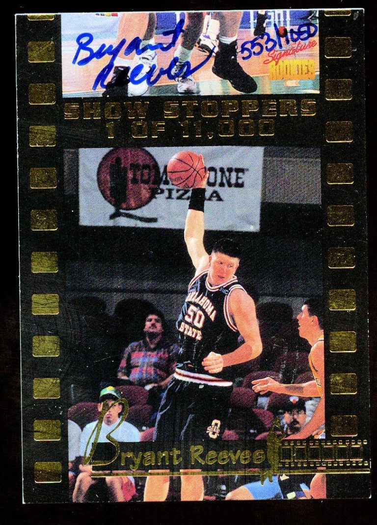 Bryant Reeves #B3 OKLAHOMA ST autograph 1995 Signature Rookies Show Stoppers ~