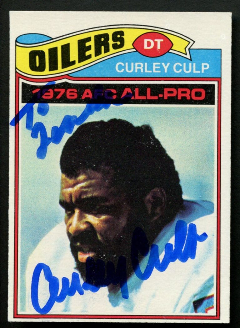 Curley Culp #280 signed autograph auto 1977 Topps Football Trading Card