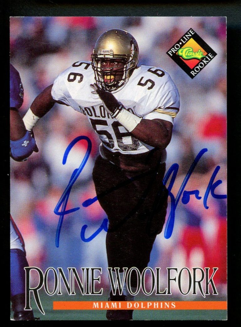 Ronnie Woolfork signed autograph auto 1994 Classic Pro Line Live Football Card ~