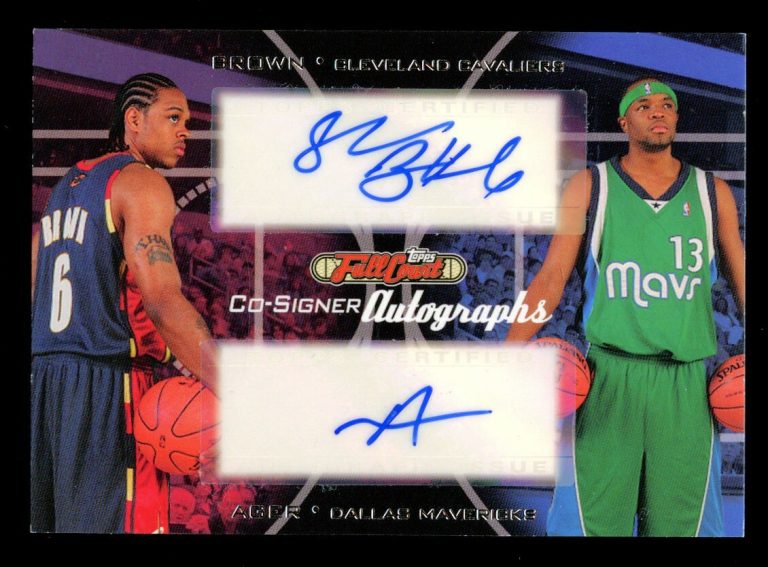 Shannon Brown & Maurice Ager #CS-27 auto 2006 Topps Full Court Co-Signer Card