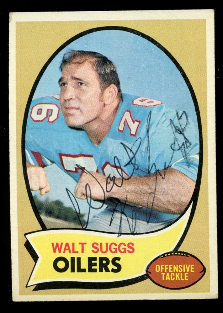 Walt Suggs #204 signed autograph auto 1970 Topps Football Trading Card