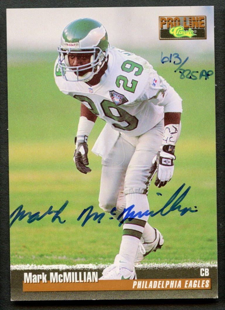 Mark McMillian signed autograph auto 1995 Classic Pro Line Football Card ~