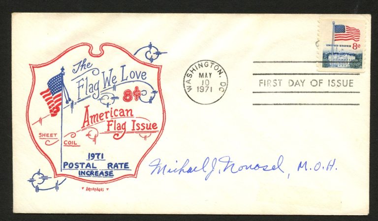 Michael Novosel d2006 signed autograph FDC Medal of Honor Recipient Army Vietnam