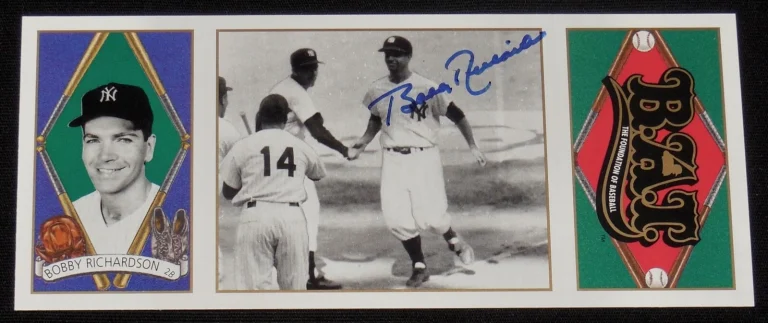BOBBY RICHARDSON AUTOGRAPHED 1993 UPPER DECK ALL-TIME HEROES CARD (YANKEES)