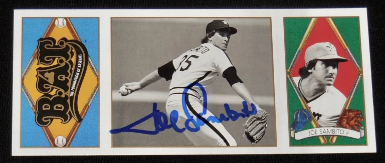 JOE SAMBITO AUTOGRAPHED 1993 UPPER DECK ALL-TIME HEROES BASEBALL CARD (ASTROS)