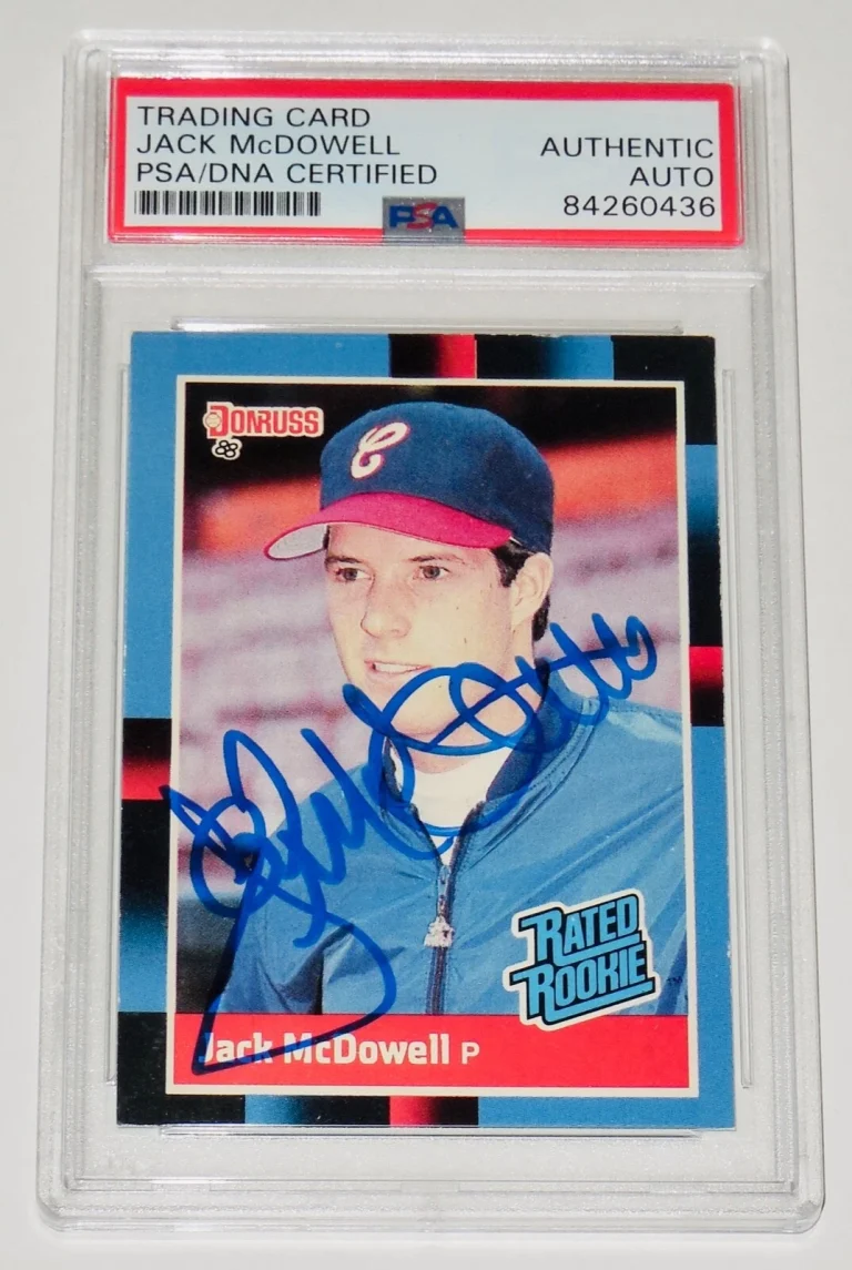 JACK MCDOWELL AUTOGRAPHED 1988 DONRUSS #47 RATED ROOKIE BASEBALL CARD (PSA DNA)