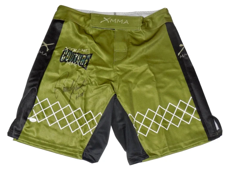 RANDY COUTURE AUTOGRAPHED MMA FIGHTING TRUNKS / SHORTS (UFC) - JSA COA!