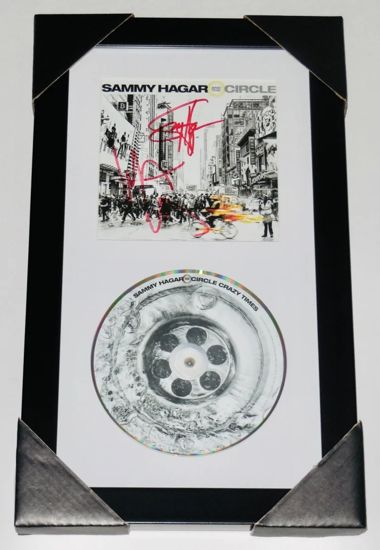 SAMMY HAGAR & MICHAEL ANTHONY AUTOGRAPHED 