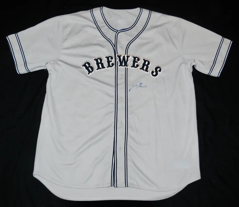 SCOOTER GENNETT AUTOGRAPHED CUSTOM JERSEY (MILWAUKEE BREWERS) - 2018 ALL-STAR!