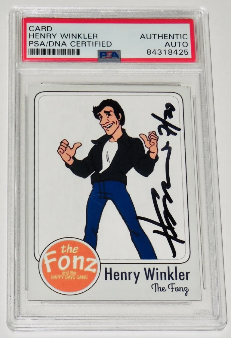 HENRY WINKLER AUTOGRAPHED TRADING CARD (PSA DNA) - HAPPY DAYS 