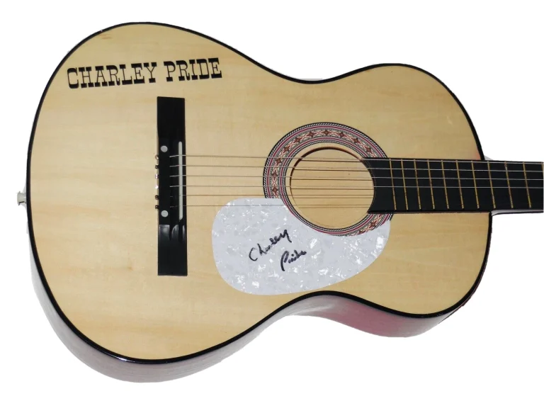 CHARLEY PRIDE AUTOGRAPHED GUITAR (SINGER / GUITARIST) - W/ COA!