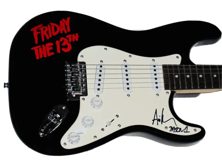 ARI LEHMAN AUTOGRAPHED GUITAR (FRIDAT THE 13TH / JASON VOORHEES) - JSA COA!
