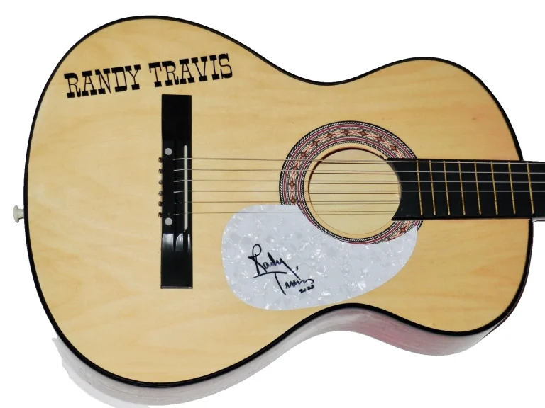 RANDY TRAVIS AUTOGRAPHED ACOUSTIC GUITAR (COUNTRY MUSIC) - W/ COA!
