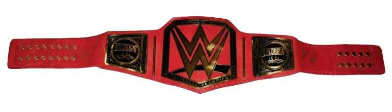 BILL GOLDBERG AUTOGRAPHED FULL SIZED CHAMPIONSHIP BELT (WWE / WCW) - PSA DNA!