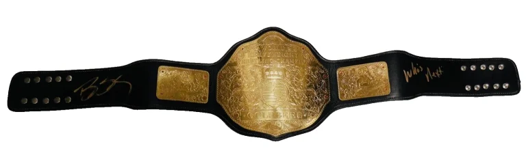 BILL GOLDBERG AUTOGRAPHED FULL SIZED CHAMPIONSHIP BELT (WWE / WCW) - PSA DNA!