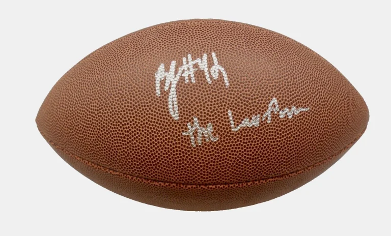 BENJARVUS GREEN-ELLIS AUTOGRAPHED WILSON NFL FOOTBALL (PATRIOTS) - W/ COA!