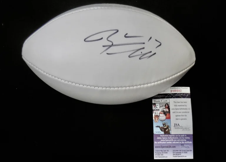 RYAN TANNEHILL AUTOGRAPHED WILSON NFL FOOTBALL (MIAMI DOLPHINS) - JSA COA!