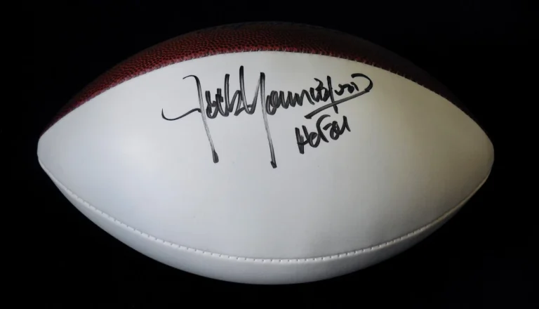 JACK YOUNGBLOOD AUTOGRAPHED FOOTBALL (LOS ANGELES RAMS) - W/ COA!