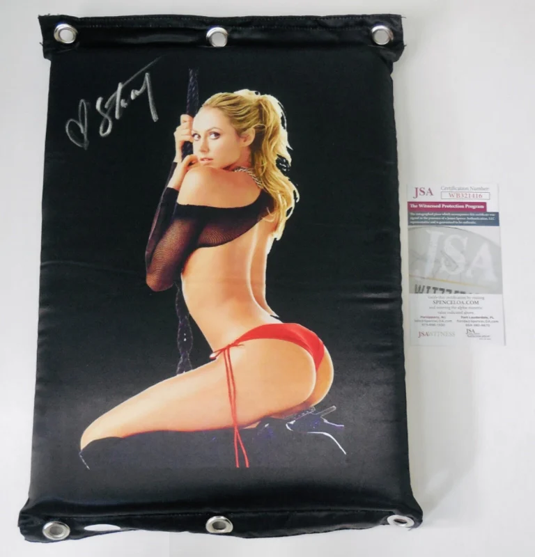STACY KEIBLER AUTOGRAPHED WRESTLING TURNBUCKLE (WWE) - JSA COA!