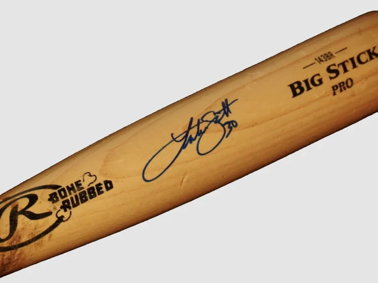 LUKE SCOTT AUTOGRAPHED BAT (RAYS / ORIOLES) - Spring Training Used Bat!