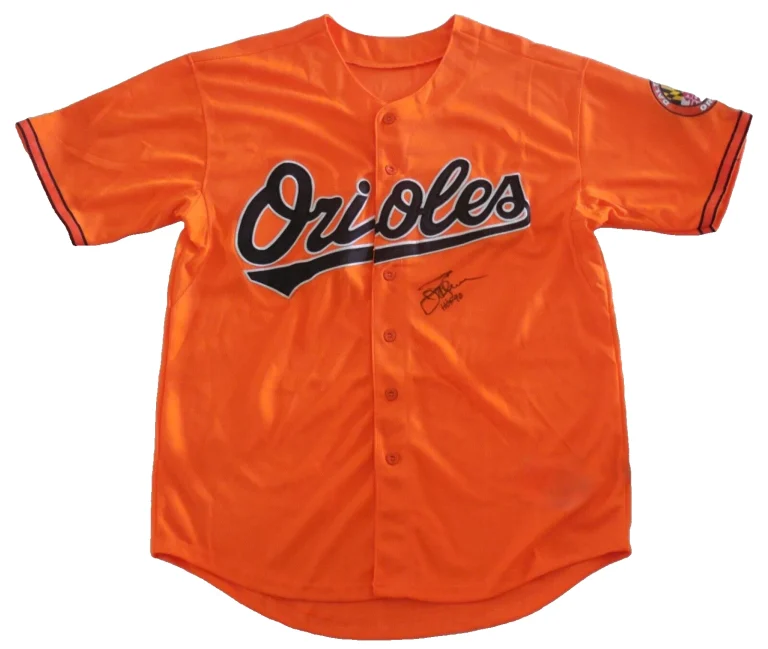 JIM PALMER AUTOGRAPHED CUSTOM JERSEY (BALTIMORE ORIOLES) - Hall Of Fame 1990!