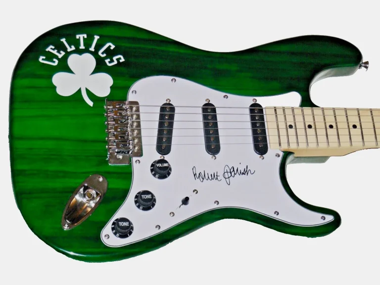ROBERT PARISH AUTOGRAPHED GUITAR (BOSTON CELTICS) - W/ COA!