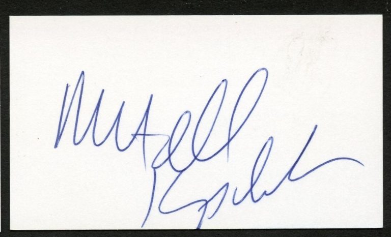 Mitchell Kupchak signed autograph General Manager LA Lakers Business Card BC775