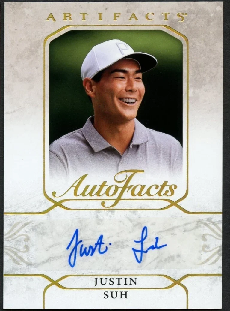 Justin Suh #A-JS signed autograph auto Artifacts Upper Deck Golf Card