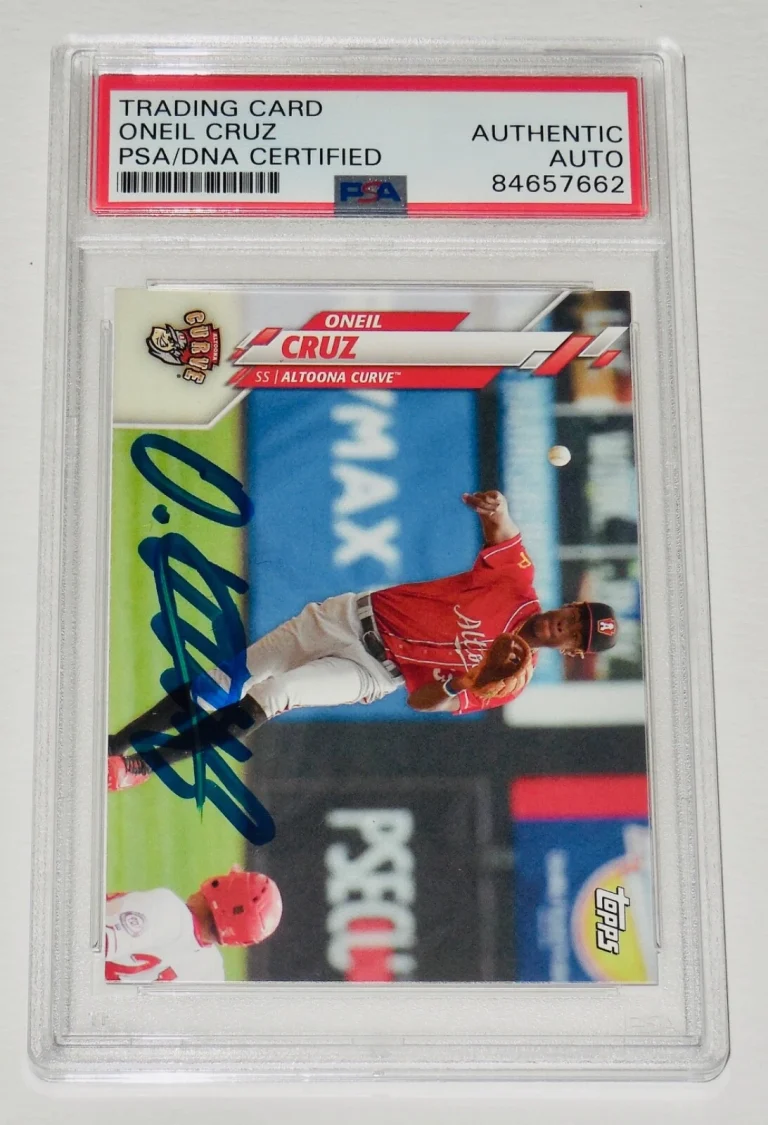 ONEIL CRUZ AUTOGRAPHED 2020 TOPPS PRO DEBUT #PD154 BASEBALL CARD - PSA DNA!