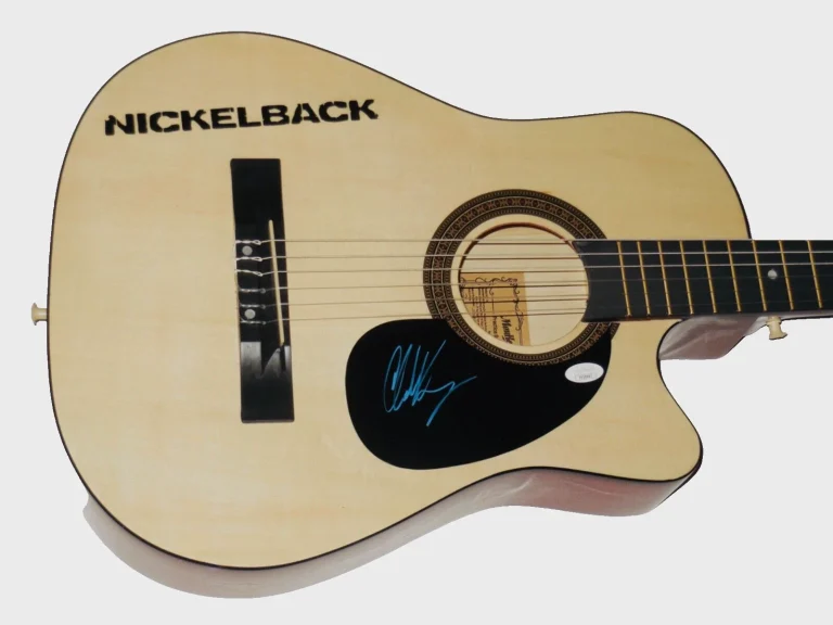 CHAD KROEGER AUTOGRAPHED ACOUSTIC GUITAR (NICKELBACK) - JSA COA!