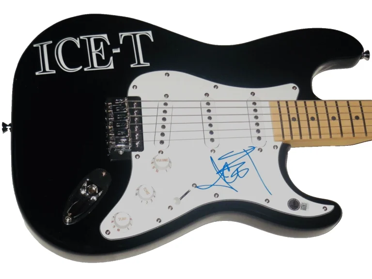 ICE-T AUTOGRAPHED GUITAR (SINGER / RAPPER / ACTOR) - BECKETT COA!