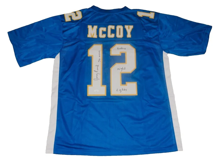 JEREMY SUMPTER AUTOGRAPHED PANTHERS JERSEY (FRIDAY NIGHT LIGHTS) - JSA COA!
