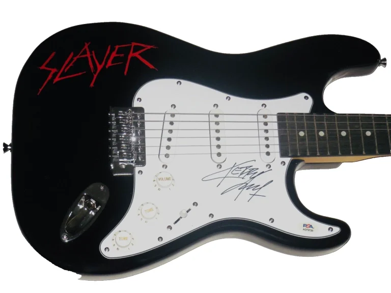 KERRY KING AUTOGRAPHED GUITAR (SLAYER) - PSA DNA!