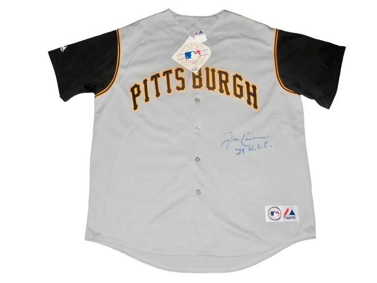 JOHN CANDELARIA AUTOGRAPHED JERSEY (PITTSBURGH PIRATES) - 1979 W.S. CHAMPION!
