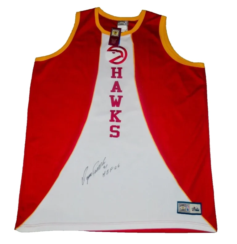 DOMINIQUE WILKINS AUTOGRAPHED JERSEY (ATLANTA HAWKS) - W/ COA!