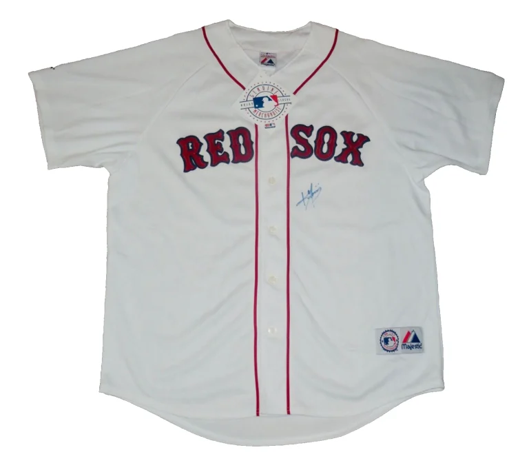KEVIN YOUKILIS AUTOGRAPHED JERSEY (BOSTON RED SOX) - 2004 & 2007  W.S. CHAMPION!