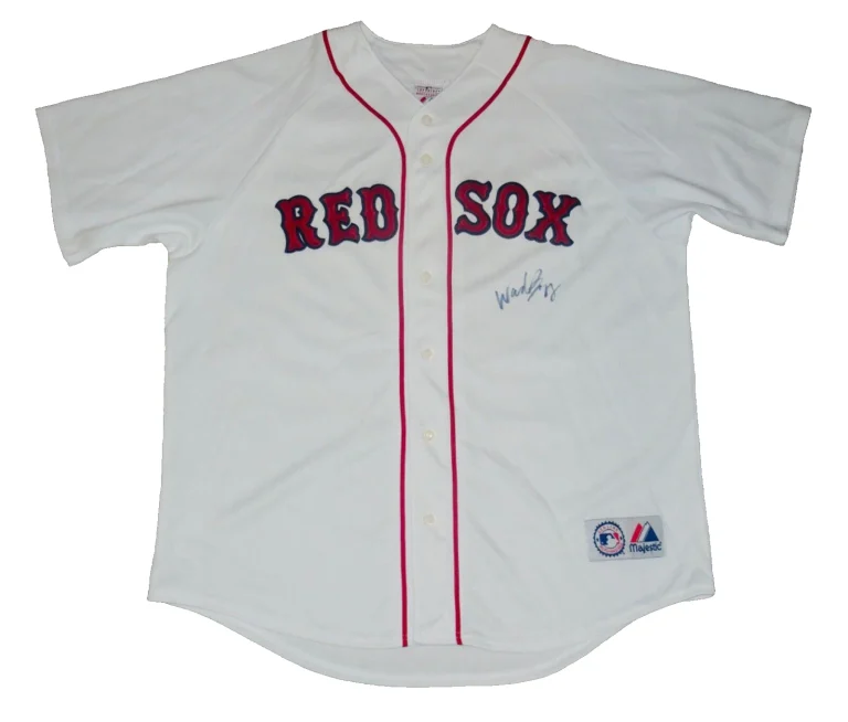WADE BOGGS AUTOGRAPHED JERSEY (BOSTON RED SOX) - 2005 HALL OF FAME!