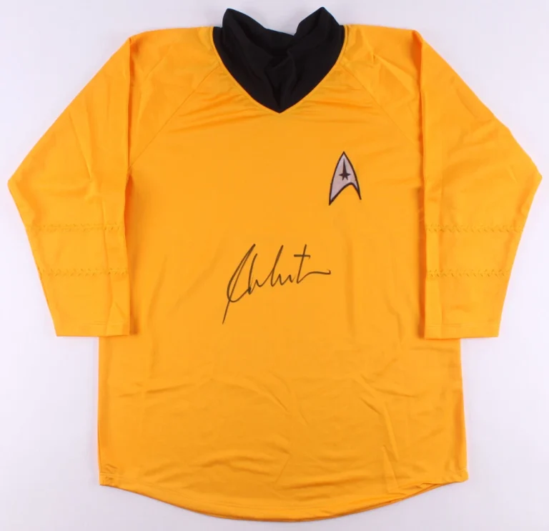 WILLIAM SHATNER AUTOGRAPHED STAR TREK UNIFORM SHIRT (CAPT. KIRK) - JSA COA!
