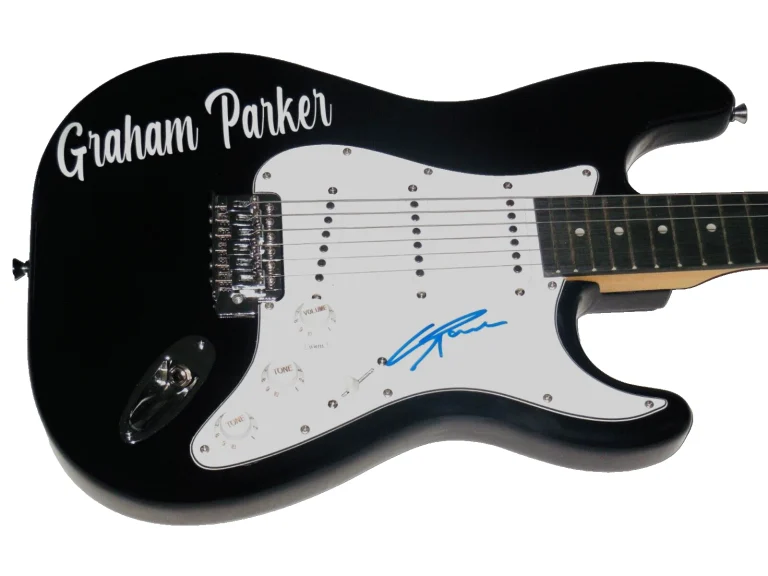 GRAHAM PARKER AUTOGRAPHED ELECTRIC GUITAR (SINGER / SONGWRITER) - JSA COA!