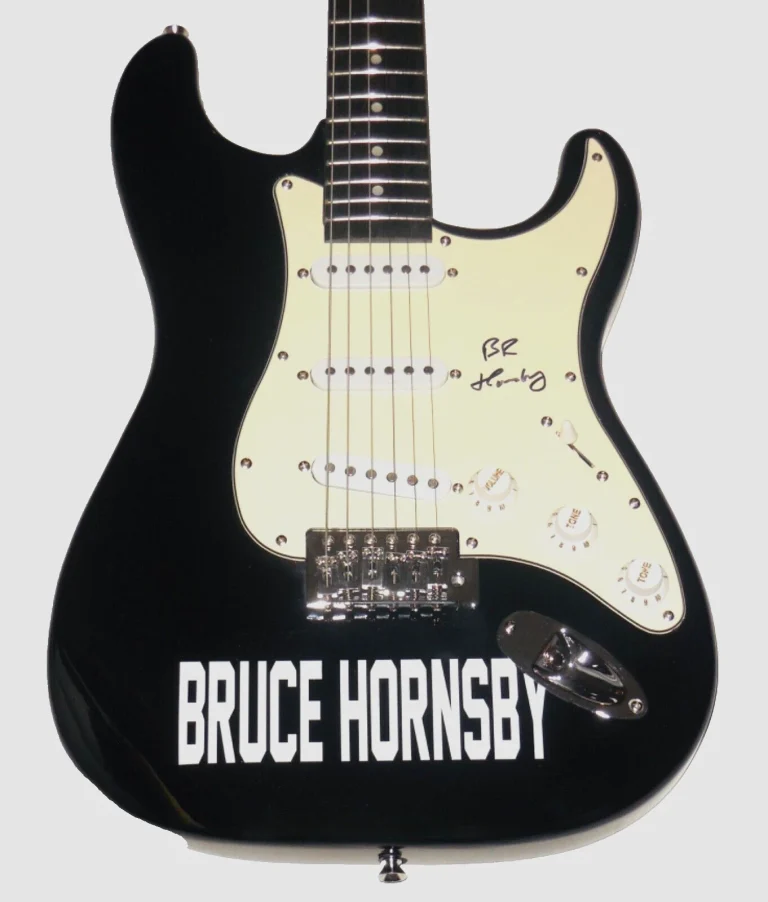BRUCE HORNSBY AUTOGRAPHED ELECTRIC GUITAR (SINGER / SONGWRITER) - W/ COA!