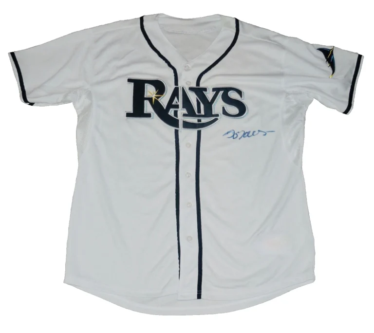 JEREMY HELLICKSON AUTOGRAPHED JERSEY (TAMPA BAY RAYS) - 2011 ROOKIE OF THE YEAR!