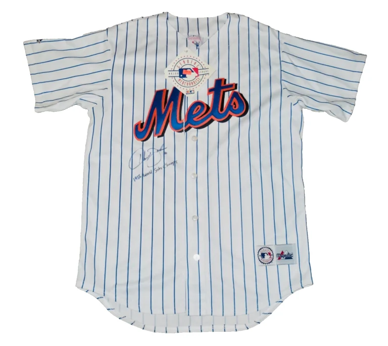 HOWARD JOHNSON AUTOGRAPHED JERSEY (NEW YORK METS) - 1986 W.S. CHAMPION!