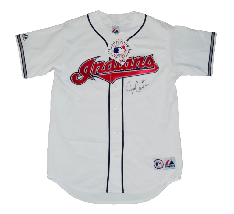 JOE CARTER AUTOGRAPHED JERSEY (CLEVELAND INDIANS) - 5X MLB ALL-STAR!