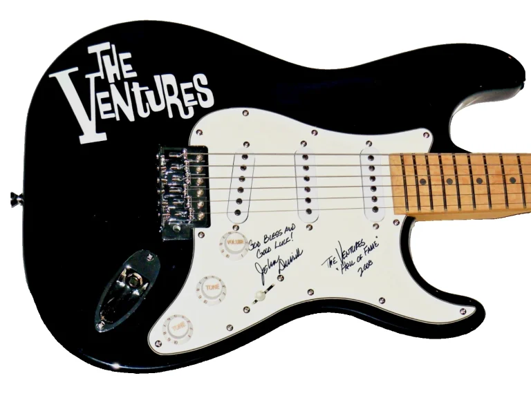 JOHN DURRILL AUTOGRAPHED ELECTRIC GUITAR (THE VENTURES) - W/ COA!