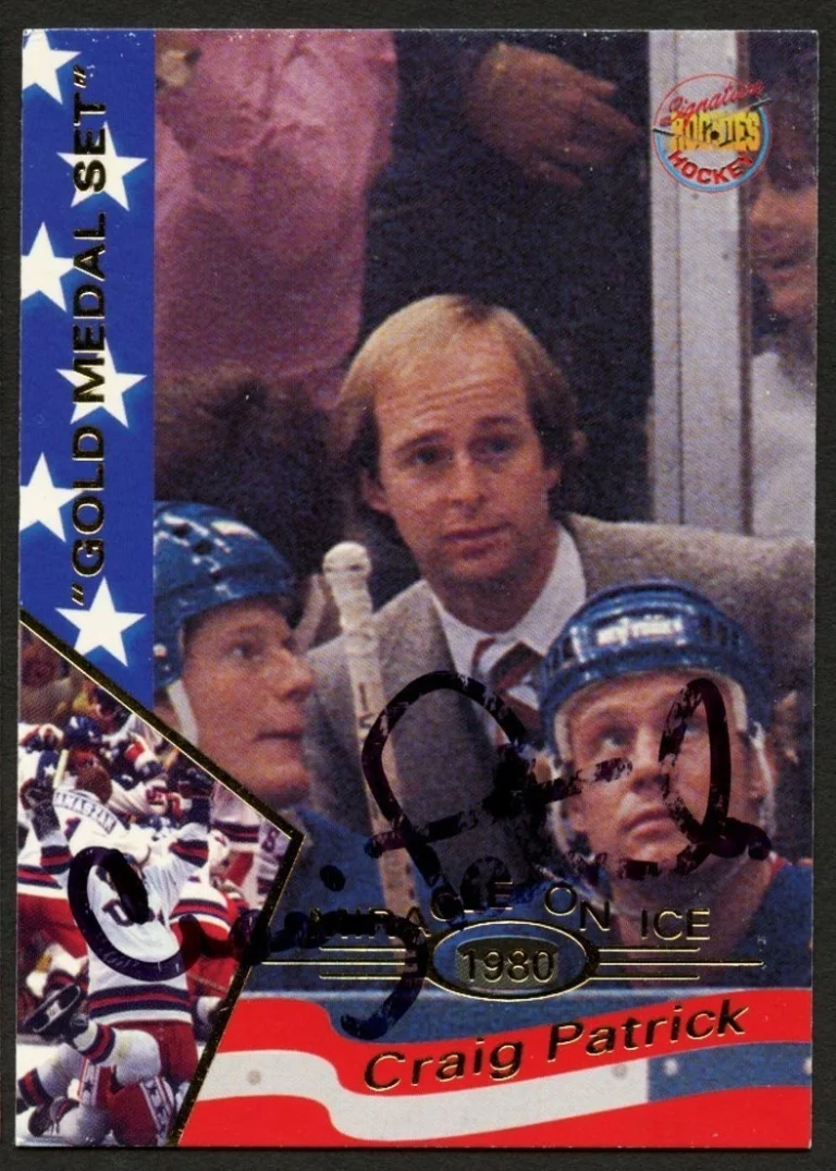 Craig Patrick #44 signed autograph auto Miracle On Ice 1980 USA Hockey Card